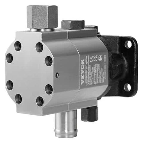 Front view of Hydraulic Wood Log Splitter Pump, 16GPM, 2 Stage 4000PSI, 1'' Inlet 1/2'' NPT Outlet 3600 RPM Aluminum Gear Pump.