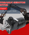 Drop In Replacement Hydraulic Motor For Eaton Char Lynn S Series 103 1005 012 With 1 Inch Shaft And Woodruff Key Spool Valve