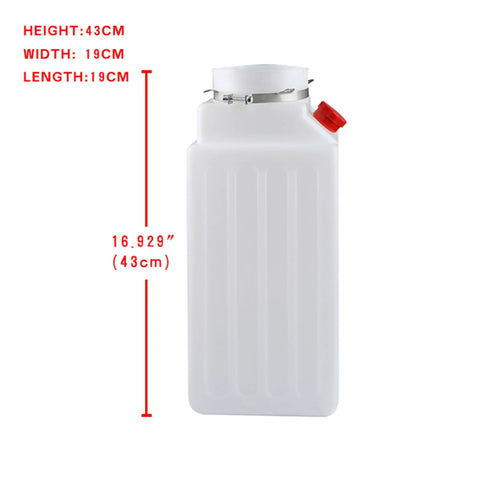 Universal Car Lift Oil Pot Hydraulic Reservoir Tank For Storage And Lifting 13 Liter Capacity 43 Cm Tall Thick Plastic