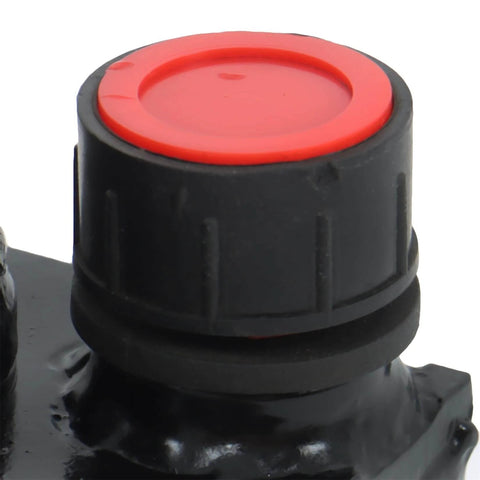 Close-up of release knob on Hydraulic Piston Hand Pump 1.5 CID 3 Qts Manual Hydraulic Pump Single Acting with Release Knob