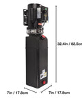 Front view of 220V Hydraulic Power Unit With 2950 PSI Max Relief 3HP Single Acting Lift Pump For Dump Trailers And Two Post And Four Post Car Lifts Electric Hydraulic Pump For Heavy Lifting, showing dimensions.