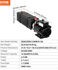 Hydraulic Pump 2950 PSI 60HZ Hydraulic Power Unit 3 HP 220V Hydraulic Power Pack with 3.5 Gallon Reservoir, side view