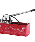 Hydraulic Pressure Test Pump 50 Bar Hand Pressure Test Pump 726 PSI 3.2 Gallon Tank 45ML 1/2" BSP Hydrostatic Test Pump
