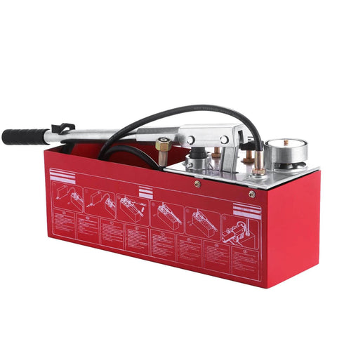 Hydraulic Pressure Test Pump 50 Bar Hand Pressure Test Pump 726 PSI 3.2 Gallon Tank 45ML 1/2" BSP Hydrostatic Test Pump