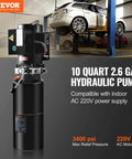 Heavy Duty 220V Hydraulic Power Unit With 10L Tank For Auto Repair And Car Lifts Single Phase 3HP Pump 2950 PSI Max Relief Pre Wired