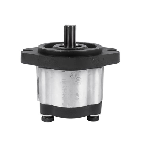 Hydraulic Pump CCW Rotation 4CC Replacement for Genie GS-1932 GS-2032 GS-2046 GR-08 GR-20 QS-12W, metal construction, front view
