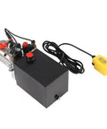 6 Quart Double Acting Hydraulic Pump 12V Hydraulic Power Unit, 3KW Motor with control cable for forklift and dump truck repairs