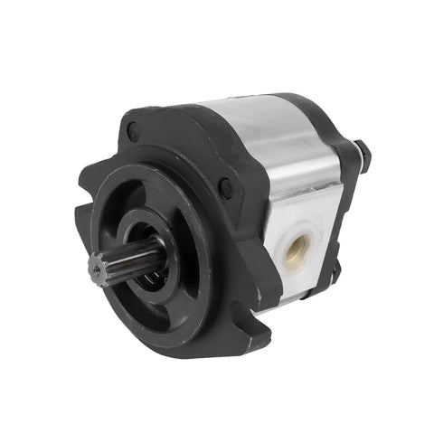 Hydraulic Pump CCW Rotation 4CC Replacement for Genie GS-1932 GS-2032 GS-2046 GR-08 GR-20 QS-12W, front view with metal casing.