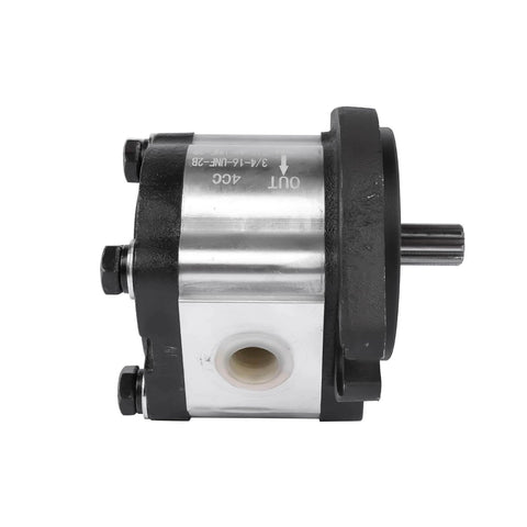 Hydraulic Pump CCW Rotation 4CC Replacement for Genie GS-1932 GS-2032 GS-2046 GR-08 GR-20 QS-12W side view