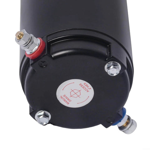 Top view of 179327 Hydraulic Pump Motor Kit Replacement For Unidirectional Power Unit RV Leveling Systems, 7.5 Inch height