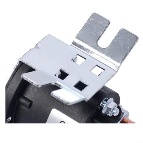 Close-up of the bracket on the ✝️ 179327 Hydraulic Pump Motor 414850 for RV Leveling Systems, showing sturdy metal construction.