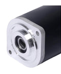 Close-up of 179327 Hydraulic Pump Motor Kit Replacement For Unidirectional Power Unit RV Leveling Systems, with metal finish and 7.5-inch height