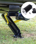 RV leveling system with 179327 Hydraulic Pump Motor 414850, Sealed Collar Coupling 286722, and Polarity Reversing Solenoid 161394