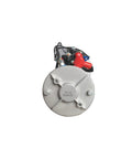Front view of Double Acting Hydraulic Pump 5 Quart Hydraulic Power Unit 12V DC Hydraulic Pump (Plastic Oil Reservoir Single Acting 3200 PSI) SAE#6 Connector for Dump Trailer Car Lifting-US