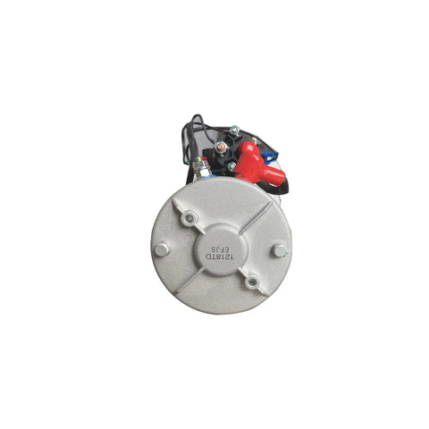 Front view of Double Acting Hydraulic Pump 5 Quart Hydraulic Power Unit 12V DC Hydraulic Pump (Plastic Oil Reservoir Single Acting 3200 PSI) SAE#6 Connector for Dump Trailer Car Lifting-US
