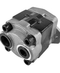 Close-up view of Hydraulic Pump 67120-U3500-71 for Toyota Forklift 8 Series with visible fittings and mounting base.