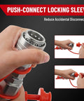 Half Inch Flat Face ISO 16028 To AG ISO 5675 Pioneer Style Hydraulic Quick Connect Coupler with push connect locking sleeve feature