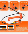 Hydraulic Ram Jack 30T Low Profile Porta Power Cylinder Multi-Section 2.13" Stroke Lifting Cylinder in various positions