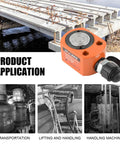 Heavy Duty 10 Ton Hydraulic Ram Jack Kit with Porta Power Lifting Cylinders shown with industrial application scenarios