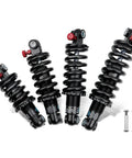 Adjustable Coil And Oil Rear Shock Absorber For MTB, E Bike, And Scooter Hydraulic Damping with red rebound knob, various sizes