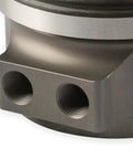 Close-up of Hydraulic Release Bearing Kit For Manual Transmissions With Adjustable Travel showing threaded ports.