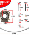 Product size diagram for Hydraulic Release Throwout Bearing Kit For Multi Disk Racing Clutch 5 5 Inch To 7 25 Inch Clutches
