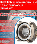 Hydraulic Release Throwout Bearing Kit For Multi Disk Racing Clutch 5 5 Inch To 7 25 Inch Clutches Compatible With Chevy GMC Manual 3 Speed 4 Speed Transmissions From Muncie Borg Warner Saginaw Tremec TKO 500 For Street And Track.
