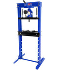 Hydraulic Shop Press,20 Ton H-Frame Garage Floor Adjustable Shop Bearing Press with Pressure Gauge, blue metal press tool