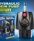 HH5271-3 Hydraulic Steering Helm Pump - 1.7 cu in Front Mount Replacement for Seastar Helm, Up to 300HP Engines, product view.