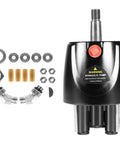 HH5271-3 Hydraulic Steering Helm Pump - 1.7 cu in Front Mount Replacement for Seastar Helm, up to 300HP, with installation parts shown