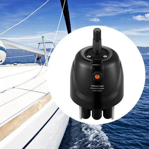 Outboard Hydraulic Steering Pump For Cruisers And Runabouts 300 HP Front Mount Helm HH5271-3 VEVOR Pro Grade Marine System