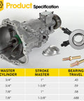Hydraulic Throwout Bearing For GM Release Bearing Stock Clutch For Small Block Chevy V8 And Most Stock Style Three Speed And Four Speed Chevy Transmissions Tremec Ready Replacement For 91025610 And 91025613 with specifications