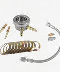 Dope Hydraulic Throwout Bearing Kit For T5 Transmissions Not Ford Fits OEM Clutch; includes components and hose.