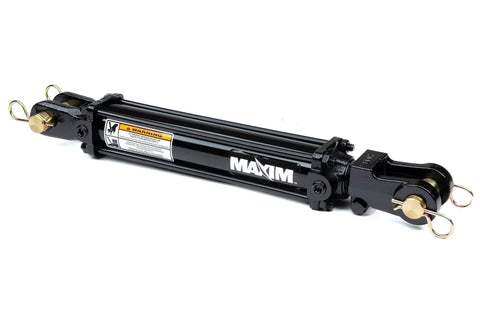 Hydraulic Tie-Rod Cylinder - Double-Acting - 2 Bore x 8 Stroke - 2500 PSI - 7850 lb Column Load - 18.25" Retracted - 1.125" Rod - 3/8" NPT Ports - Part Number 218300