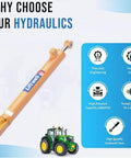 Hydraulic Bucket Tilt Cylinder 118156A1 G34926 displayed with features like precision engineering and heavy-duty build