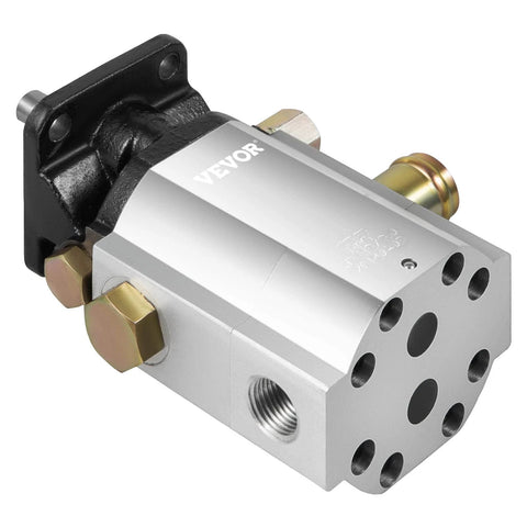 Bestauto Hydraulic Wood Splitter Pump 3000 PSI 2 Stage Log Splitter Pump 13 GPM, showing aluminum housing and connections