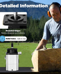 Hydraulic Wood Splitter Pump 16 GPM 2 Stage Powerful Hydraulic Pump, man using in outdoor log splitting scene