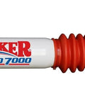 Hydro 7000 Twin Tube Shock Absorber for Heavy-Duty Off-Road Rigs, white steel with red boot, 2.01 in OD, multi-stage valving