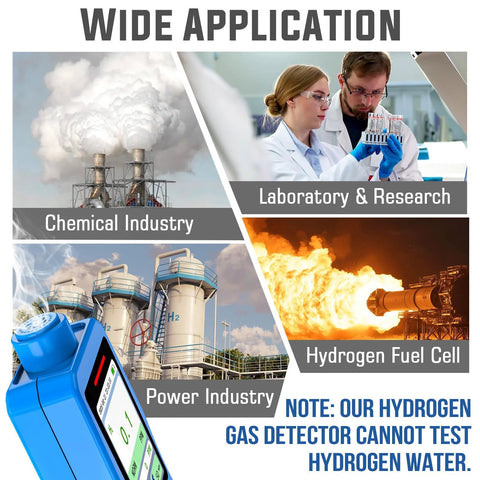 Hydrogen Gas Detector With 0 To 1000 Ppm Range Real Time H2 Monitor for industrial, lab, power, and fuel cell applications.