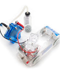 Hydrogen Fuel Cell Car Science Kit for Hands-On STEM Learning with zinc and citric acid hydrogen production powering mini trolley