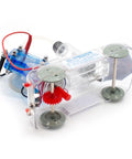 Hydrogen Fuel Cell Trolley for Educational Stem Labs and Electric Vehicle Demonstrations showcasing zinc and citric acid components