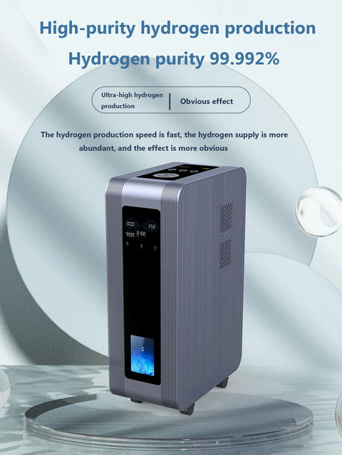 High Purity Hydrogen Generator For Home Use With Dual Inhalation Capability 99 Point 99 Percent Purity PEM Electrolysis Technology