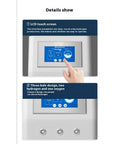 LCD touch screen of Hydrogen Inhalation Machine With 99 Point 99 Percent Purity H2 Electrolysis Tech Pro Grade Adjustable Flow
