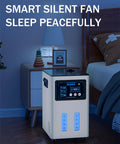 Two-User Hydrogen Inhalation Machine with 3-Port Design for Shared Therapy, bedside installation view, smart silent fan feature.