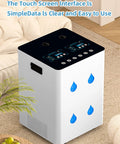 High-purity hydrogen generator with touchscreen interface for easy use