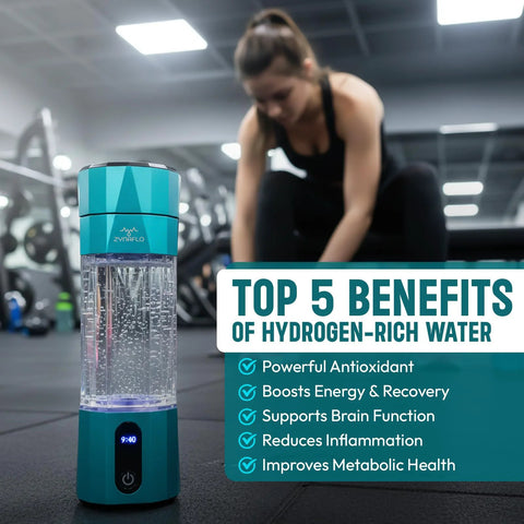 portable hydrogen water bottle generator with benefits list