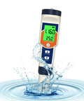 Hydrogen water tester kit measuring water pH, ORP, H2, and temperature with digital display; ideal for home, aquariums, and labs.