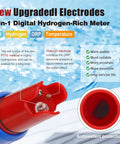 Hydrogen Water Tester For Real World Accuracy With Fast Response Time And 0.01 Precision No BS ORP And pH Meter highlighting electrodes