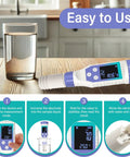 Hydrogen Water Tester Meter For Drinking And Bottled Water Yewhick 7 In 1 H2 TDS EC pH ORP Meter Digital Water Tester Easy to Use
