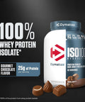 Hydrolyzed Whey Isolate Protein Powder With 25g Protein And 5.5g BCAAs Per Serving, Gluten Free, 3 pound canister, gourmet chocolate